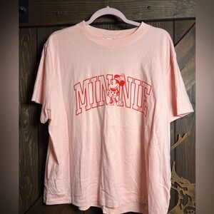 H&M Pink Minnie Mouse Short Sleeve Tee